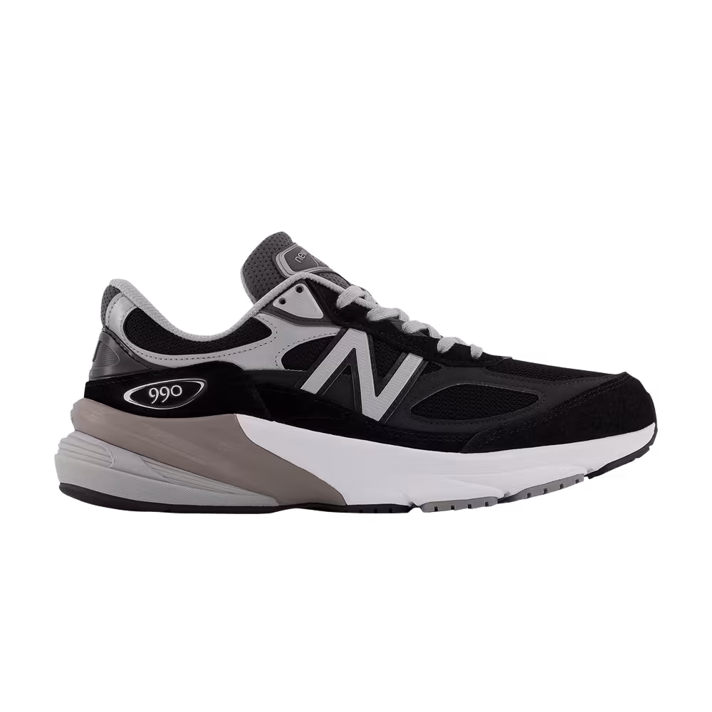 New Balance Women's 990v6 Made in USA Wide Black Silver
