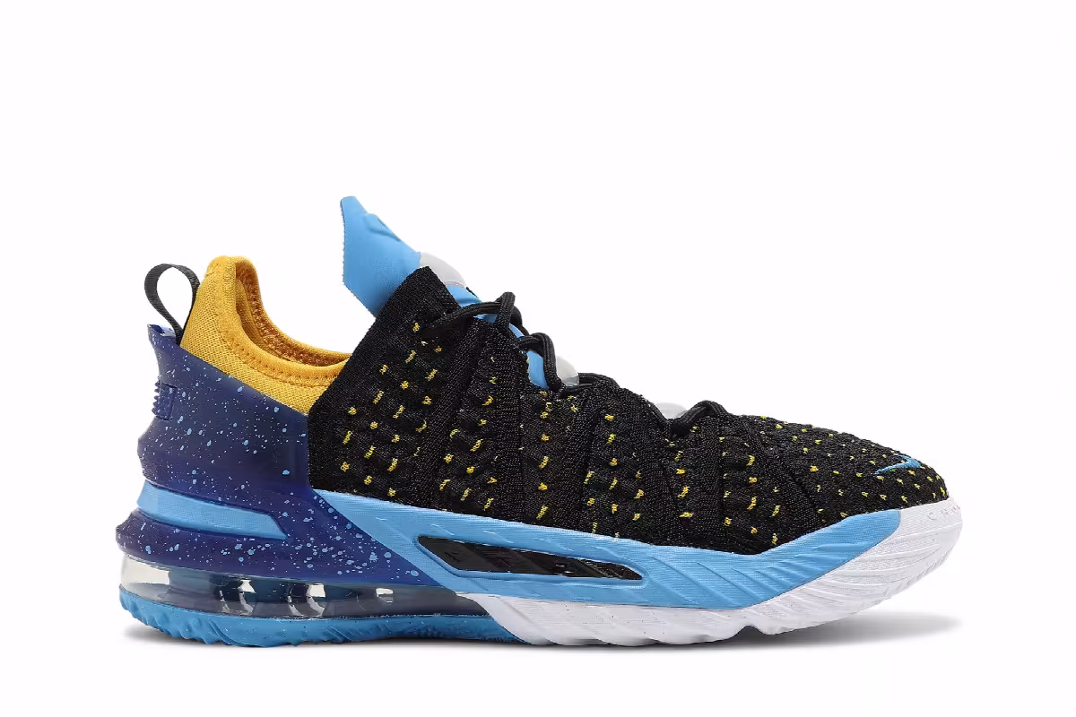 Nike LeBron 18 GS Lakers Heritage, view 2