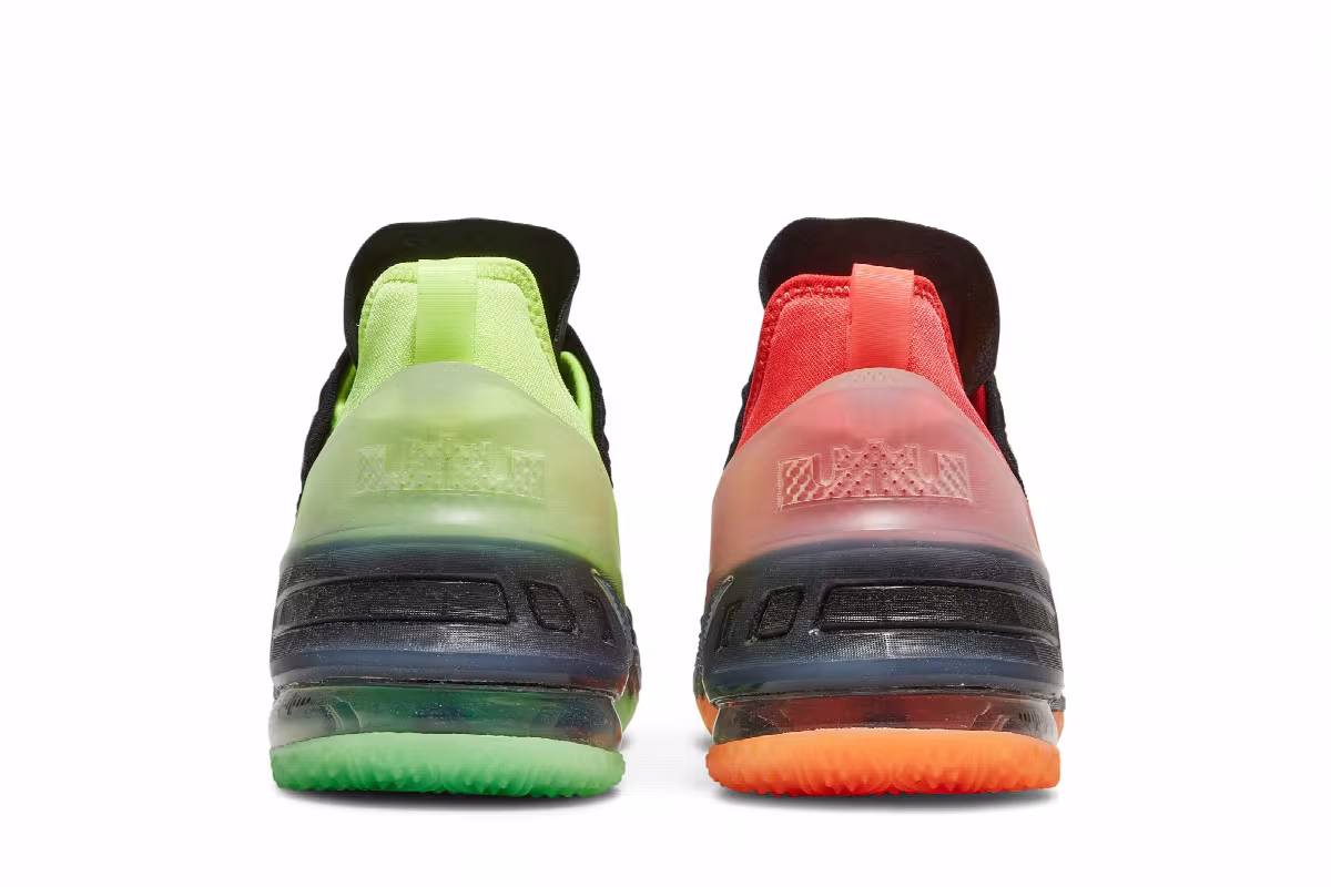 Nike LeBron 18 GS Black Crimson Volt, view 7
