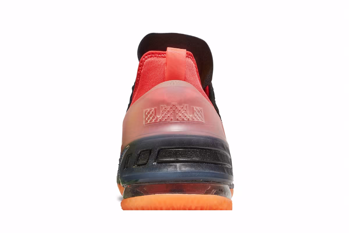 Nike LeBron 18 GS Black Crimson Volt, view 8