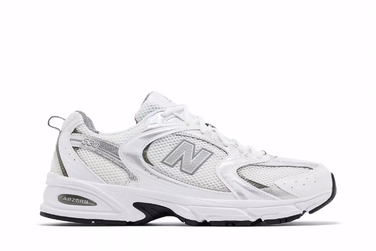 New Balance 530 White Metallic Silver, view 2