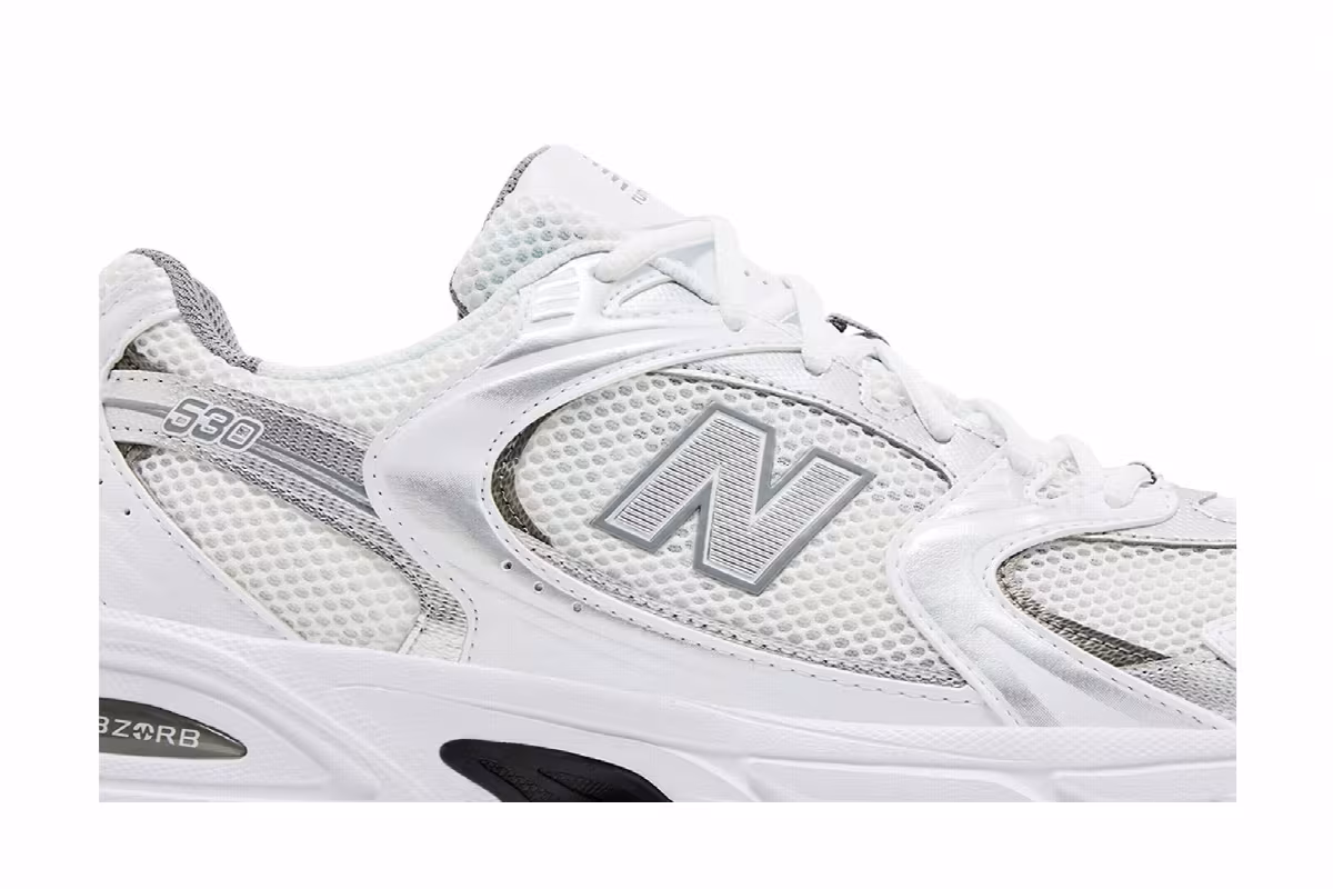 New Balance 530 White Metallic Silver, view 3