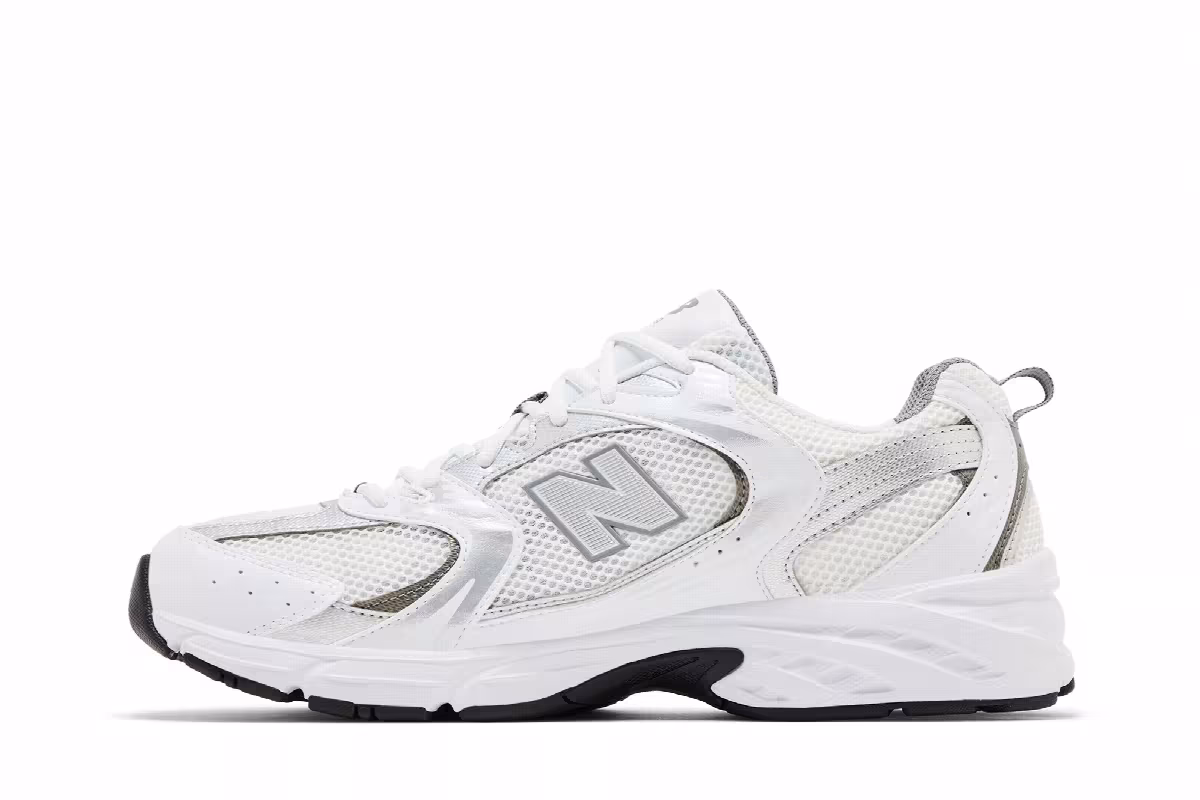 New Balance 530 White Metallic Silver, view 4
