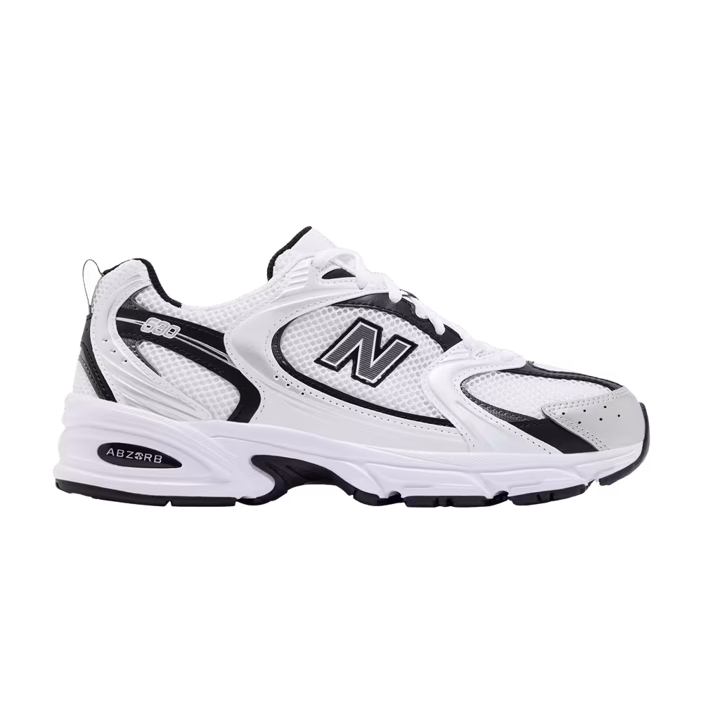 New Balance 530 White Silver Metallic