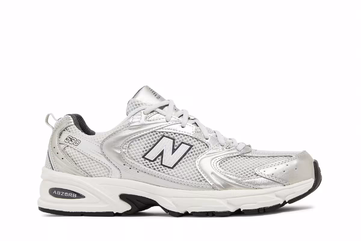 New Balance 530 Grey Matter Silver Metallic, view 2