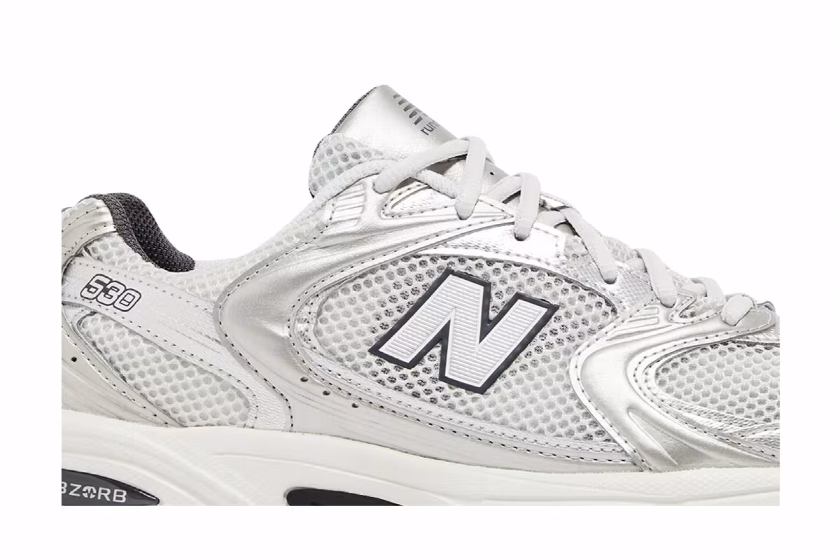 New Balance 530 Grey Matter Silver Metallic, view 3