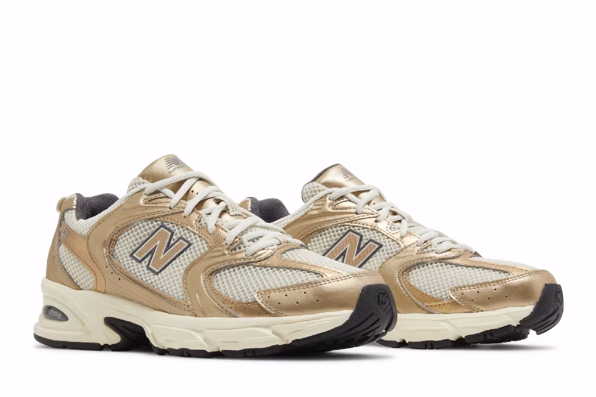New Balance 530 Turtledove Gold Metallic, view 9