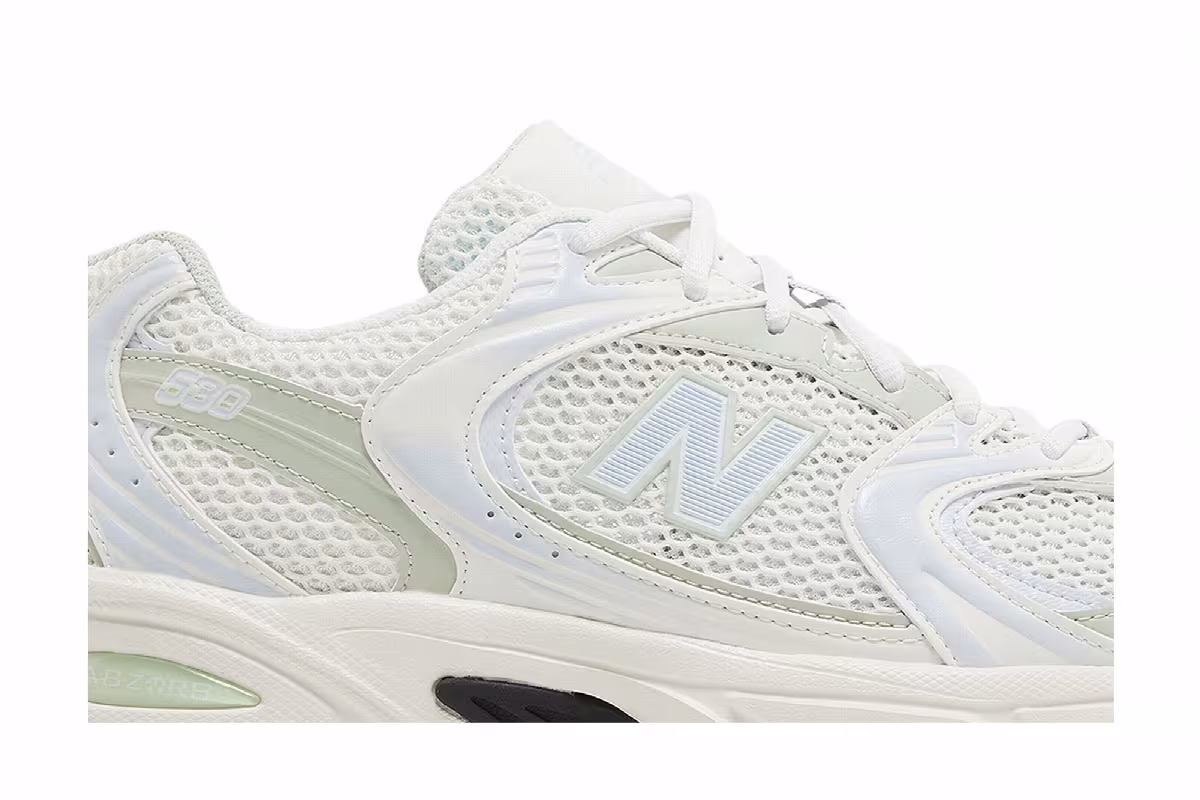 New Balance 530 Ice Blue Silver Moss, view 3