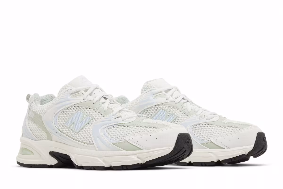 New Balance 530 Ice Blue Silver Moss, view 9