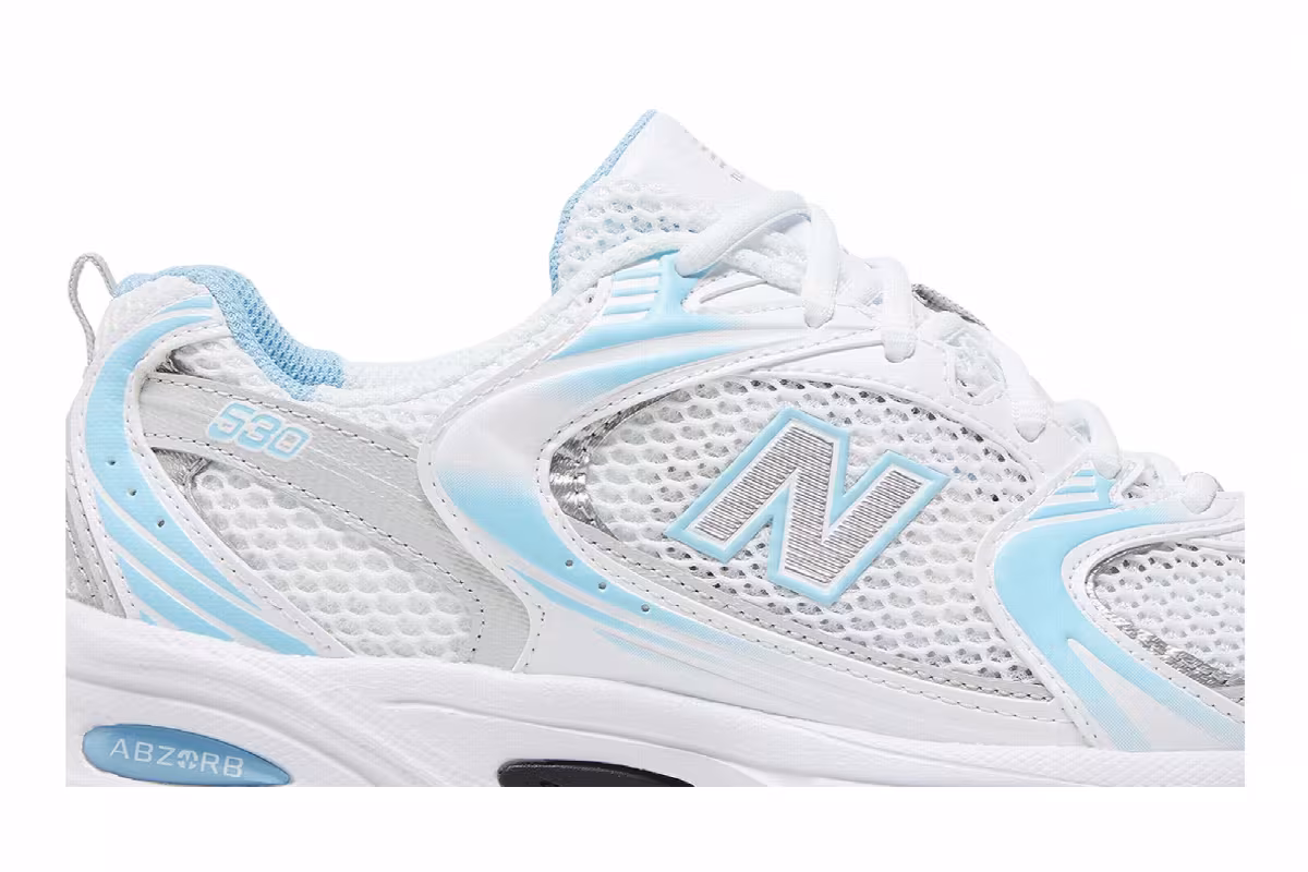 New Balance 530 White Blue Haze, view 3