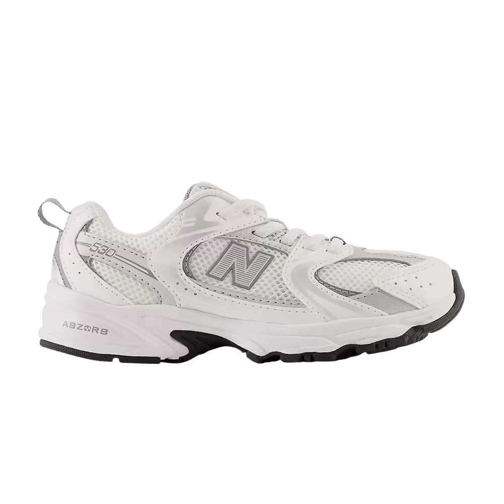 New Balance 530 Little Kid White Silver