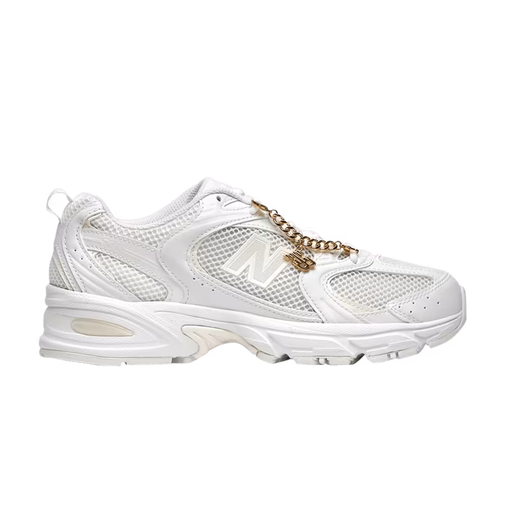 New Balance 530 White Gold Chain