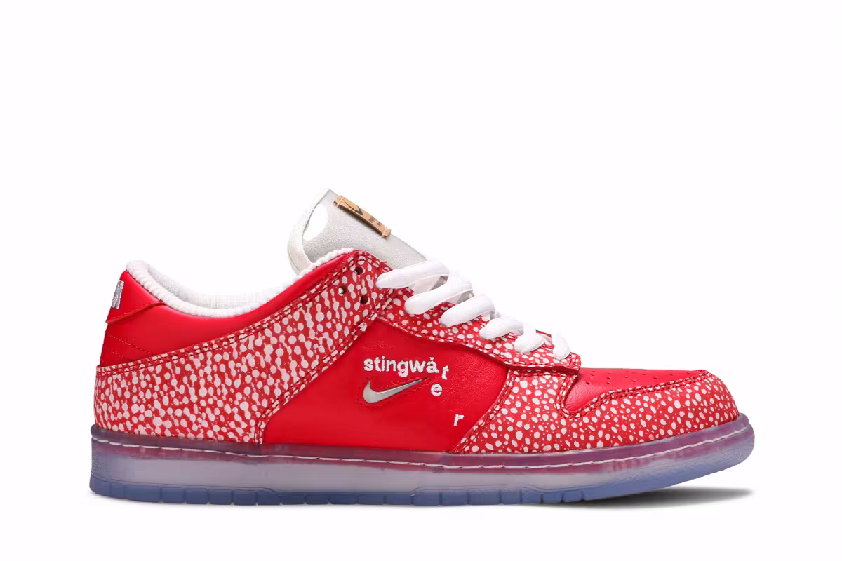 Stingwater x Nike Dunk Low SB Magic Mushroom, view 2