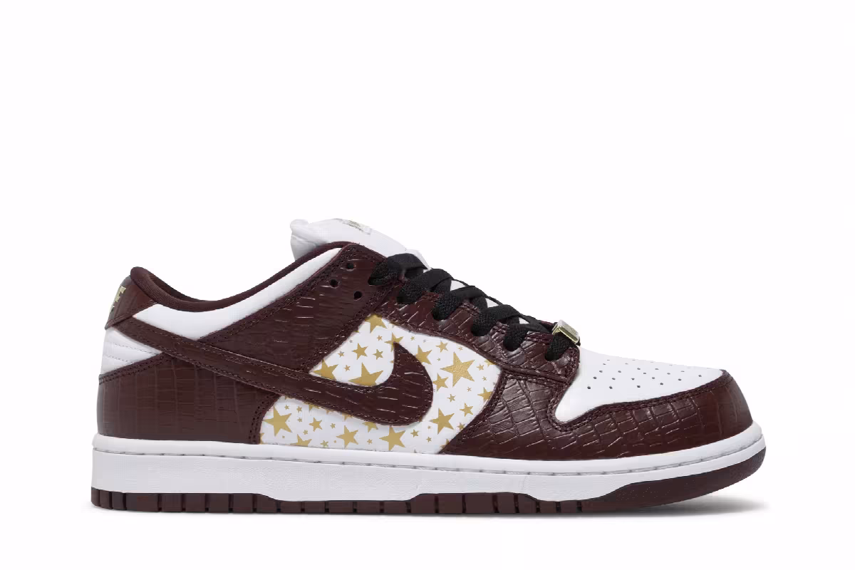 Supreme x Nike Dunk Low OG SB QS Barkroot Brown, view 2