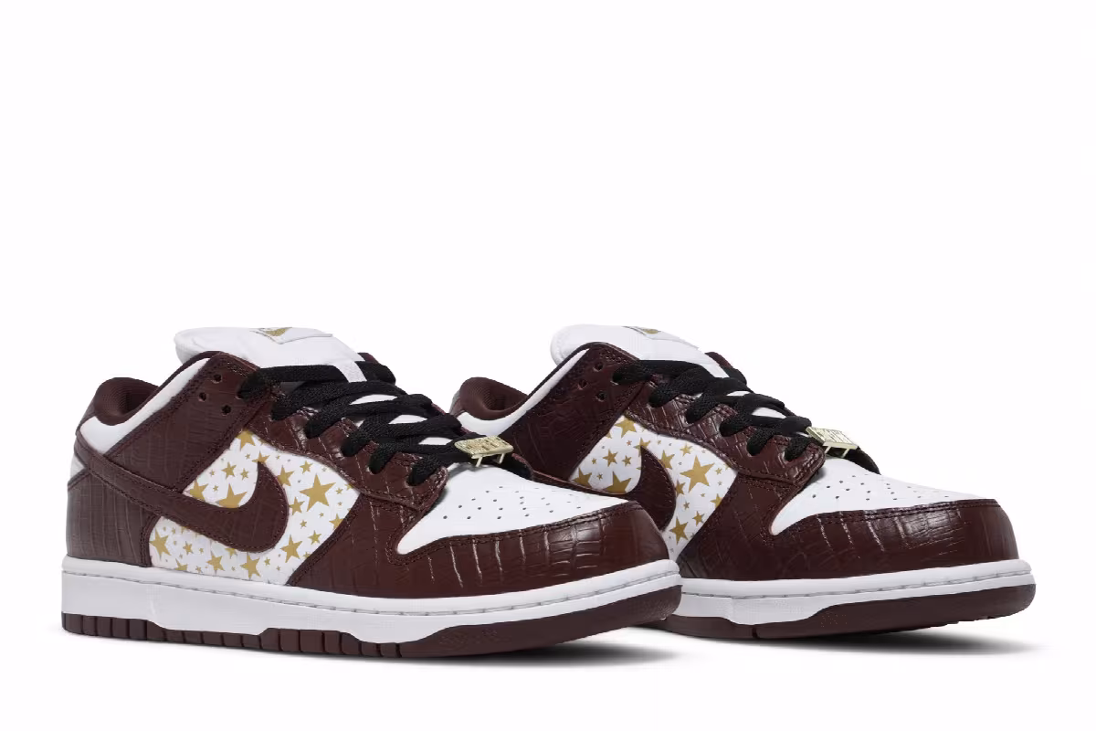 Supreme x Nike Dunk Low OG SB QS Barkroot Brown, view 9
