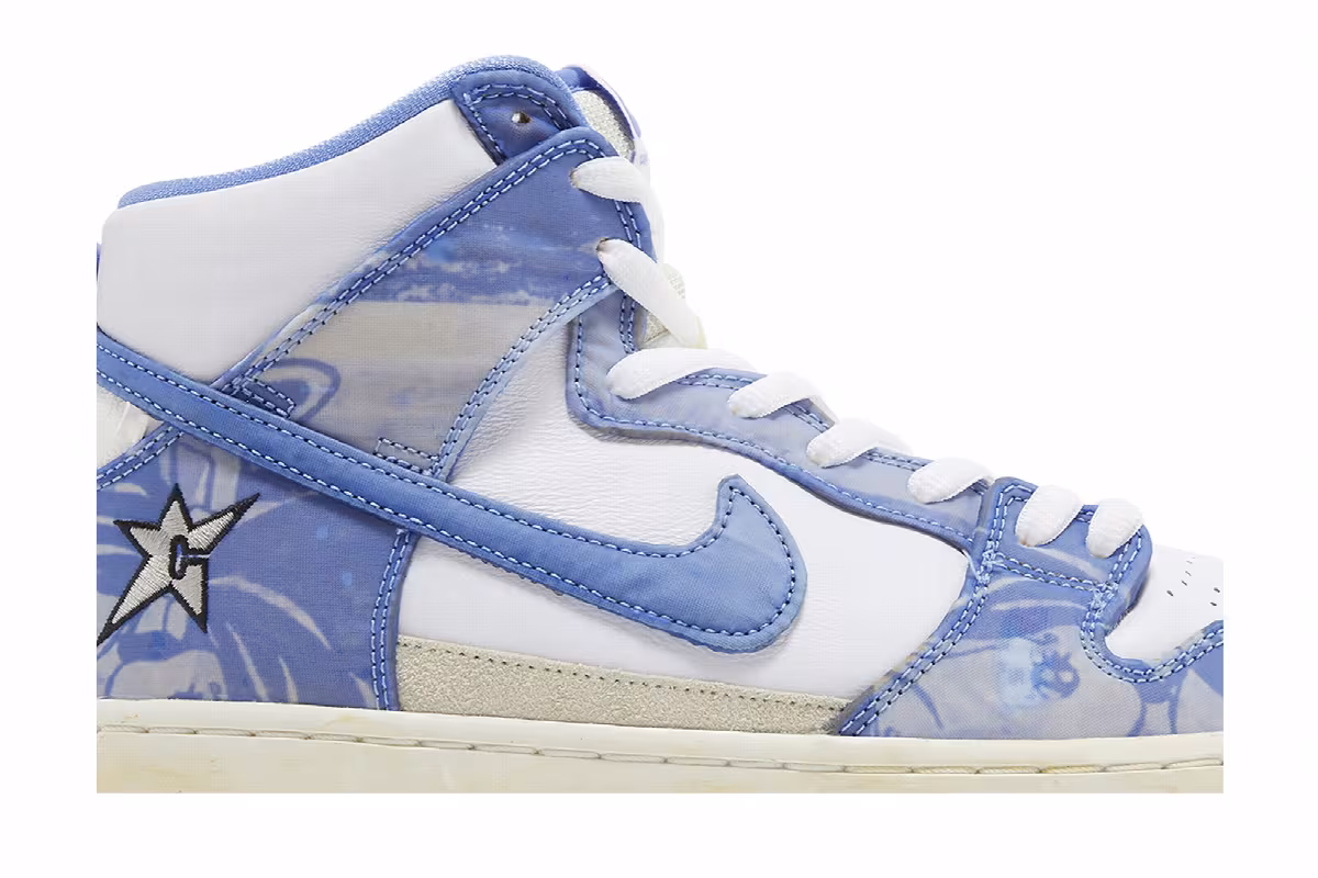 Carpet Company x Nike Dunk High SB Royal Pulse, view 3