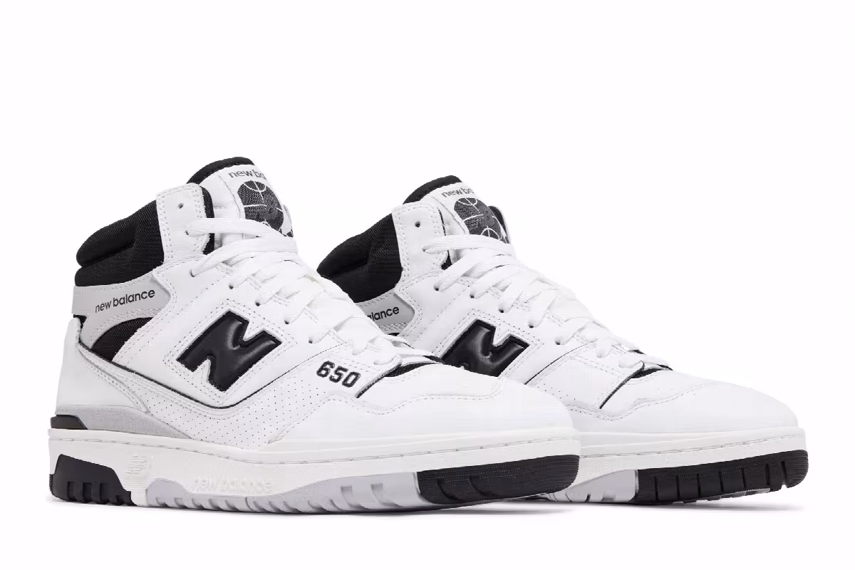 New Balance 650R White Black, view 9