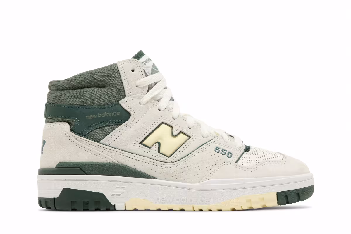 New Balance 650R Sea Salt Nightwatch Green, view 2