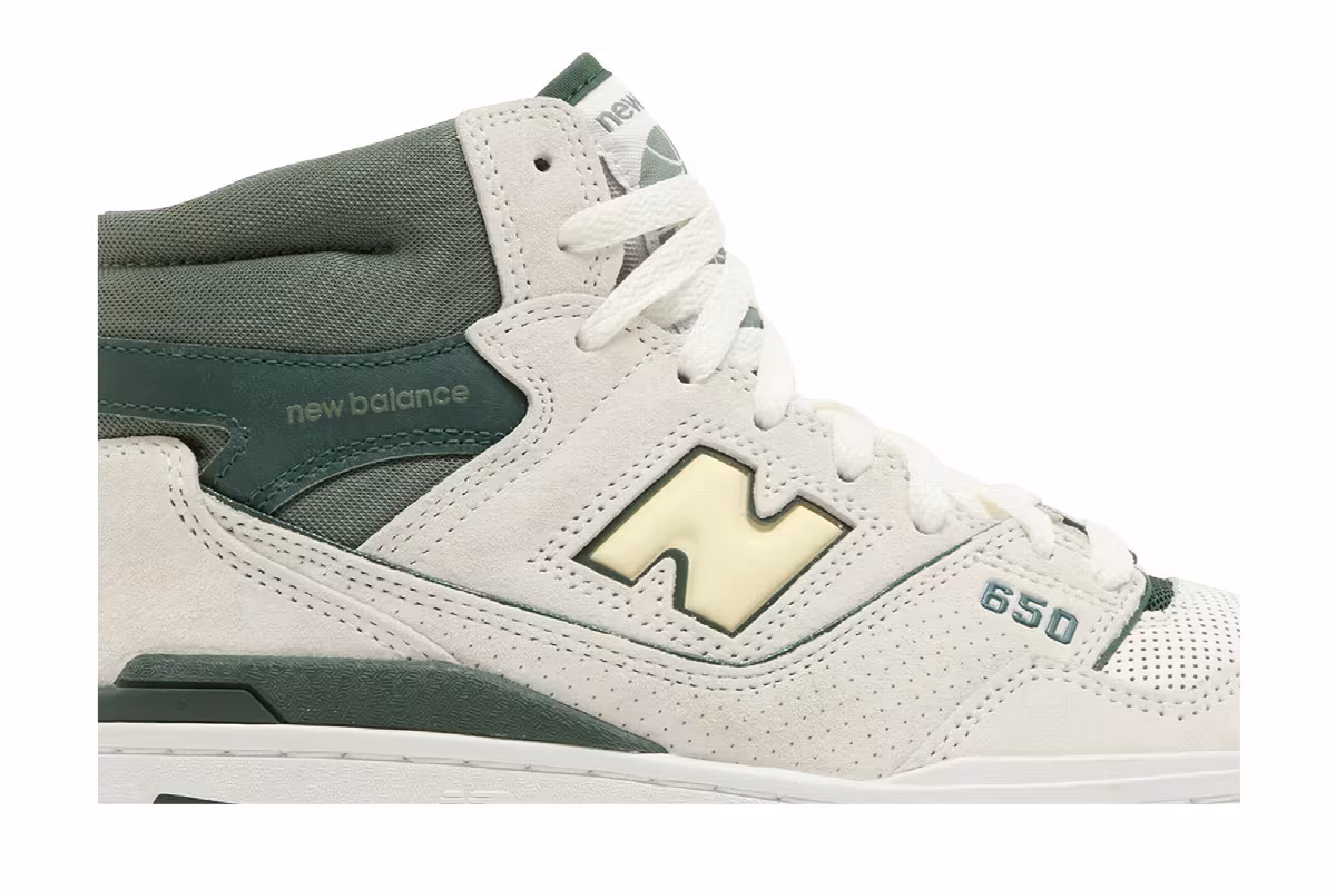 New Balance 650R Sea Salt Nightwatch Green, view 3