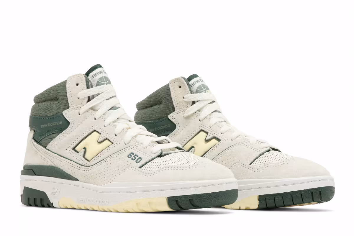 New Balance 650R Sea Salt Nightwatch Green, view 9