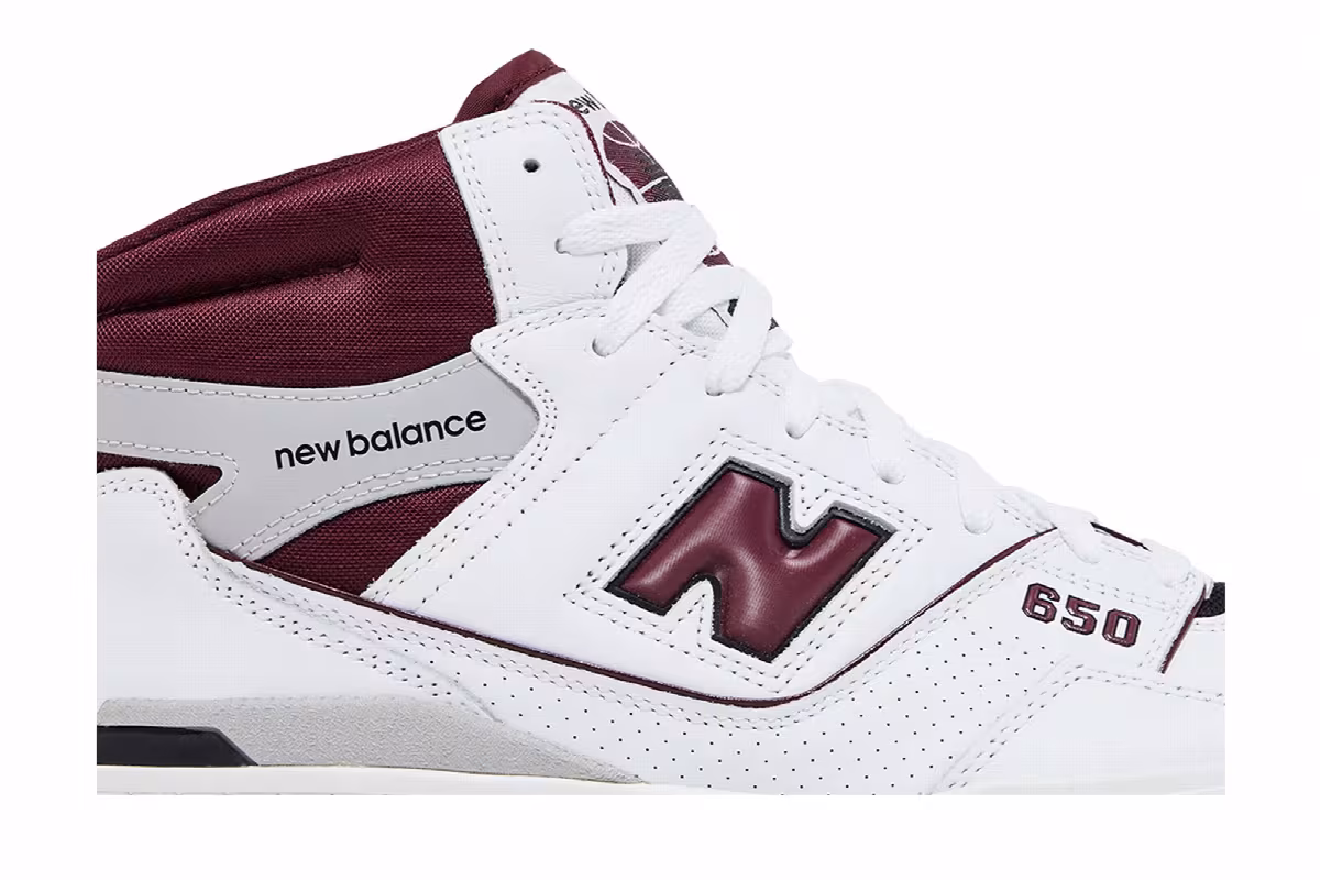 New Balance 650R White Burgundy, view 3