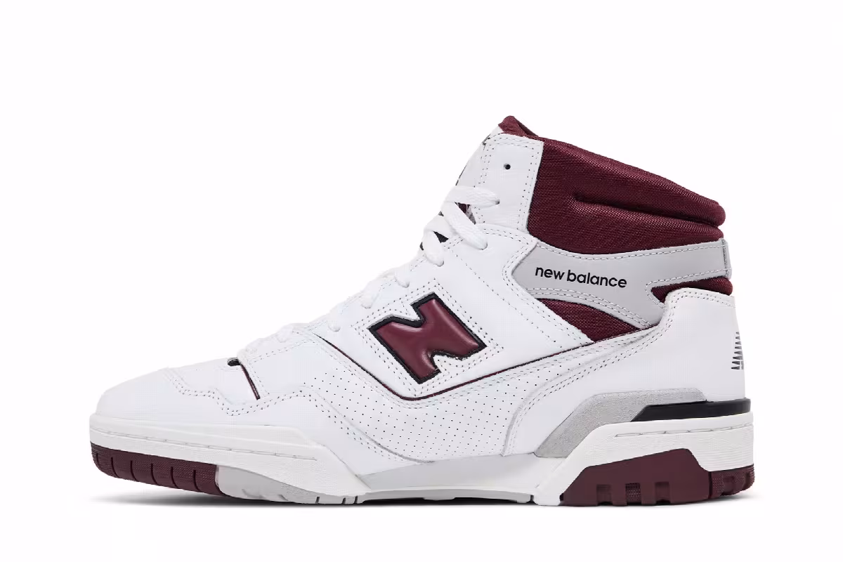 New Balance 650R White Burgundy, view 4