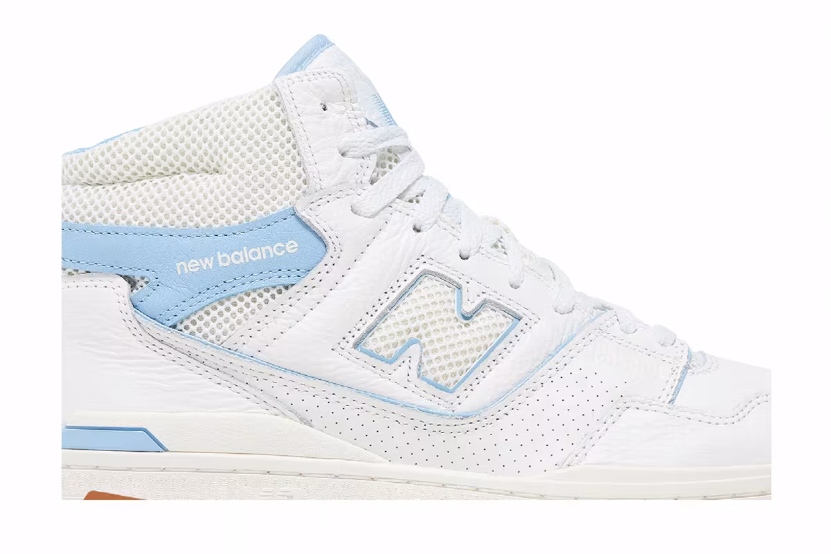 Aimé Leon Dore x New Balance 650R White Blue Haze Gum, view 3