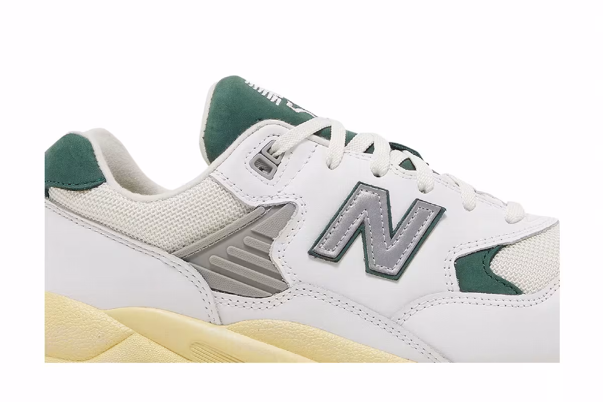 New Balance 580 White Nightwatch Green, view 3