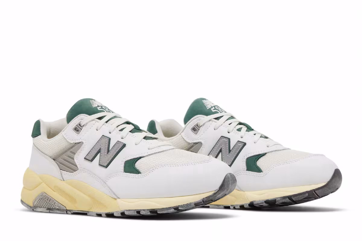 New Balance 580 White Nightwatch Green, view 9