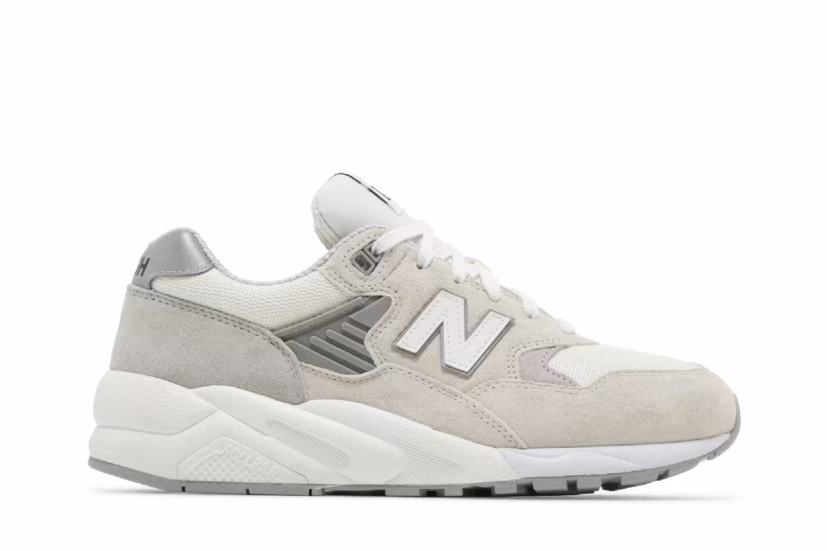 Comme des Garçons Homme x New Balance 580 White, view 2