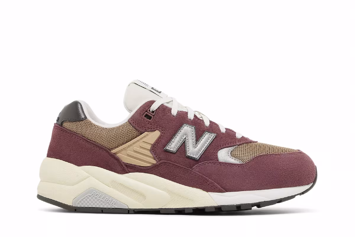 New Balance 580 Washed Burgundy, view 2
