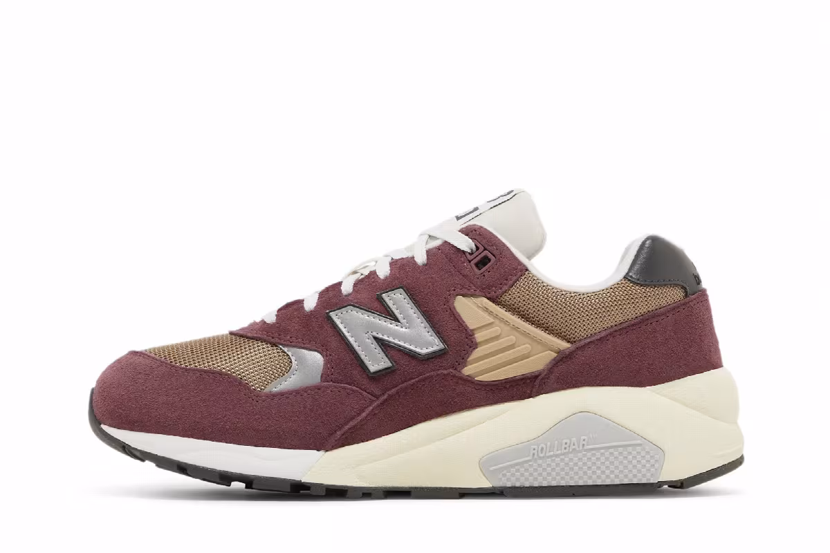 New Balance 580 Washed Burgundy, view 4
