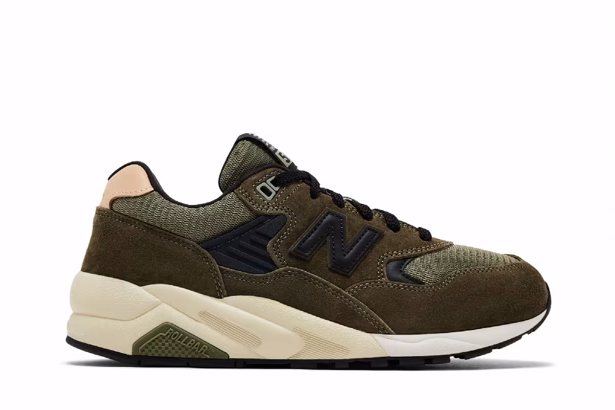 New Balance 580 Dark Olivine, view 2