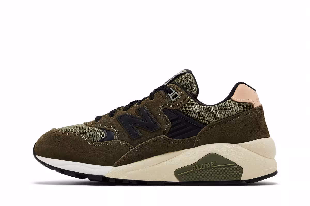 New Balance 580 Dark Olivine, view 4