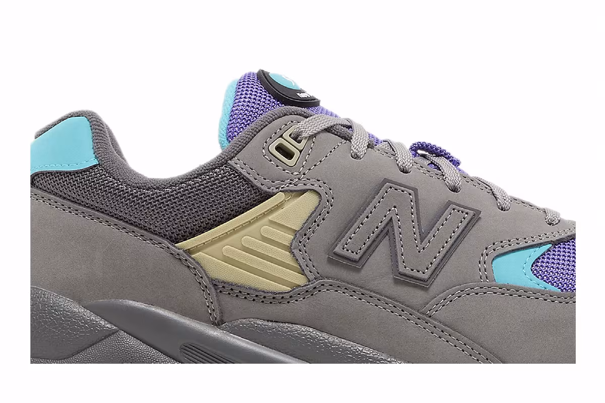 New Balance 580 Shadow Grey Electric Indigo, view 3