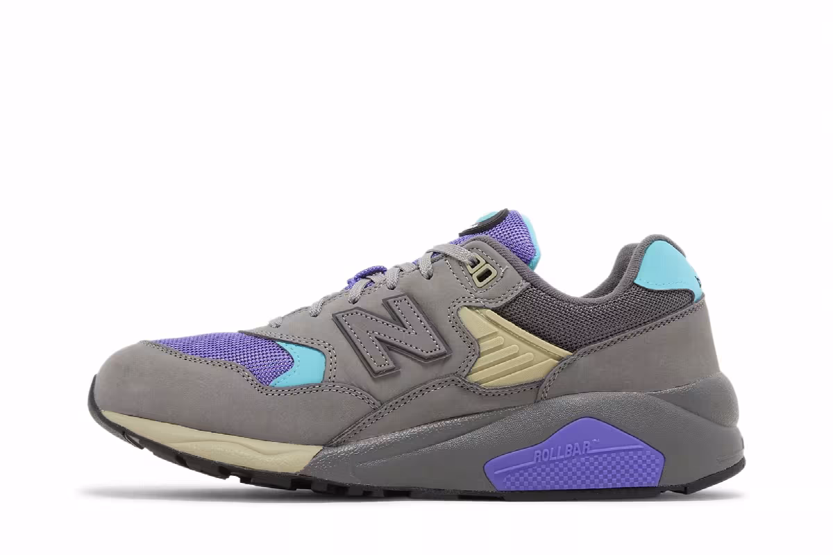 New Balance 580 Shadow Grey Electric Indigo, view 4