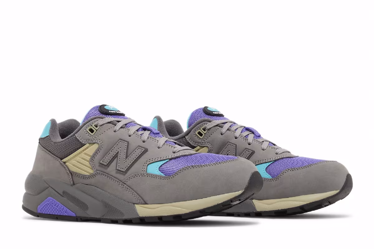 New Balance 580 Shadow Grey Electric Indigo, view 9
