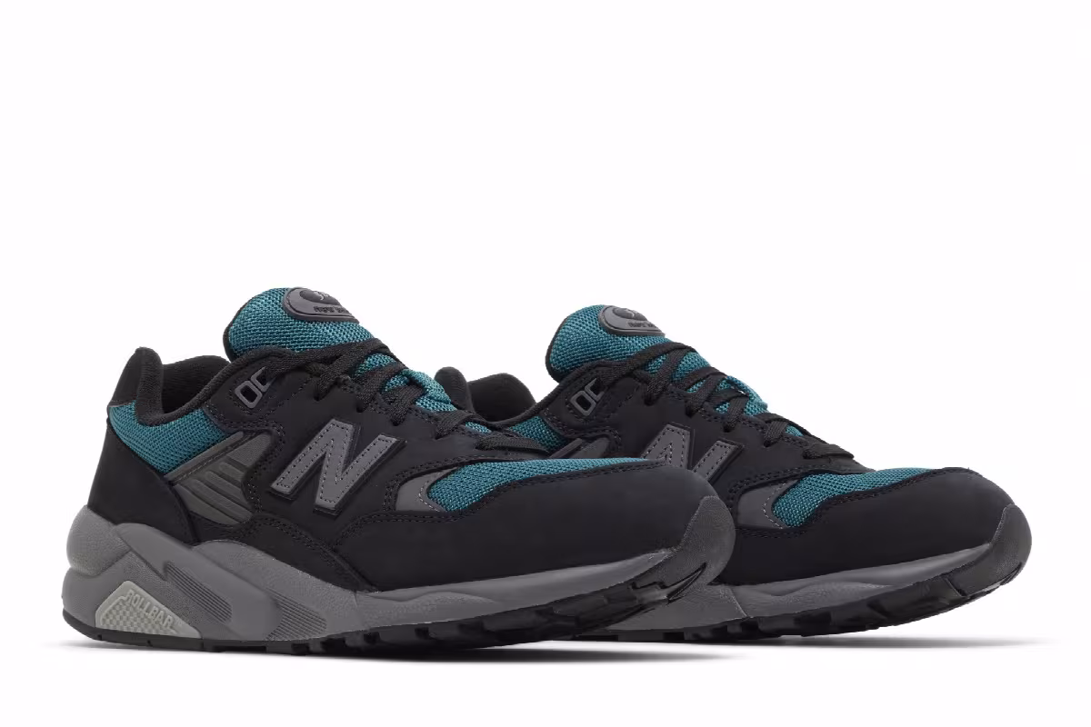 New Balance 580 Black Vintage Teal, view 9