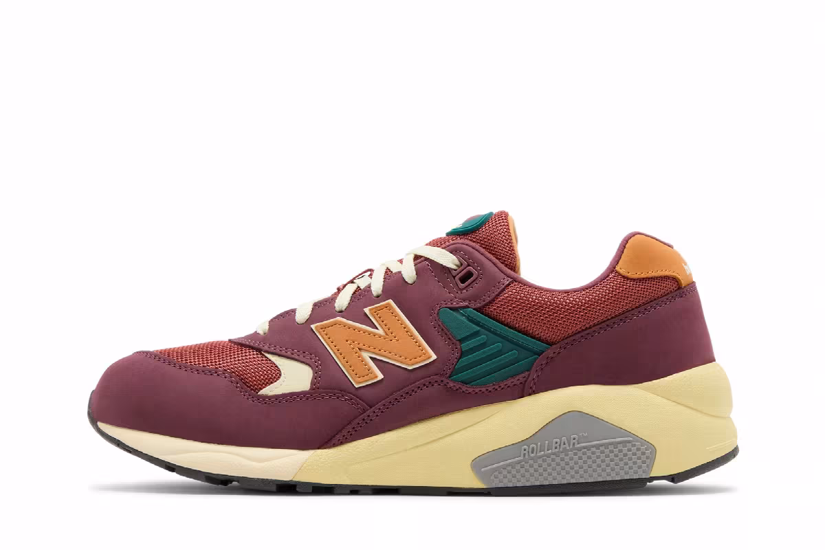 New Balance 580 Washed Burgundy, view 4