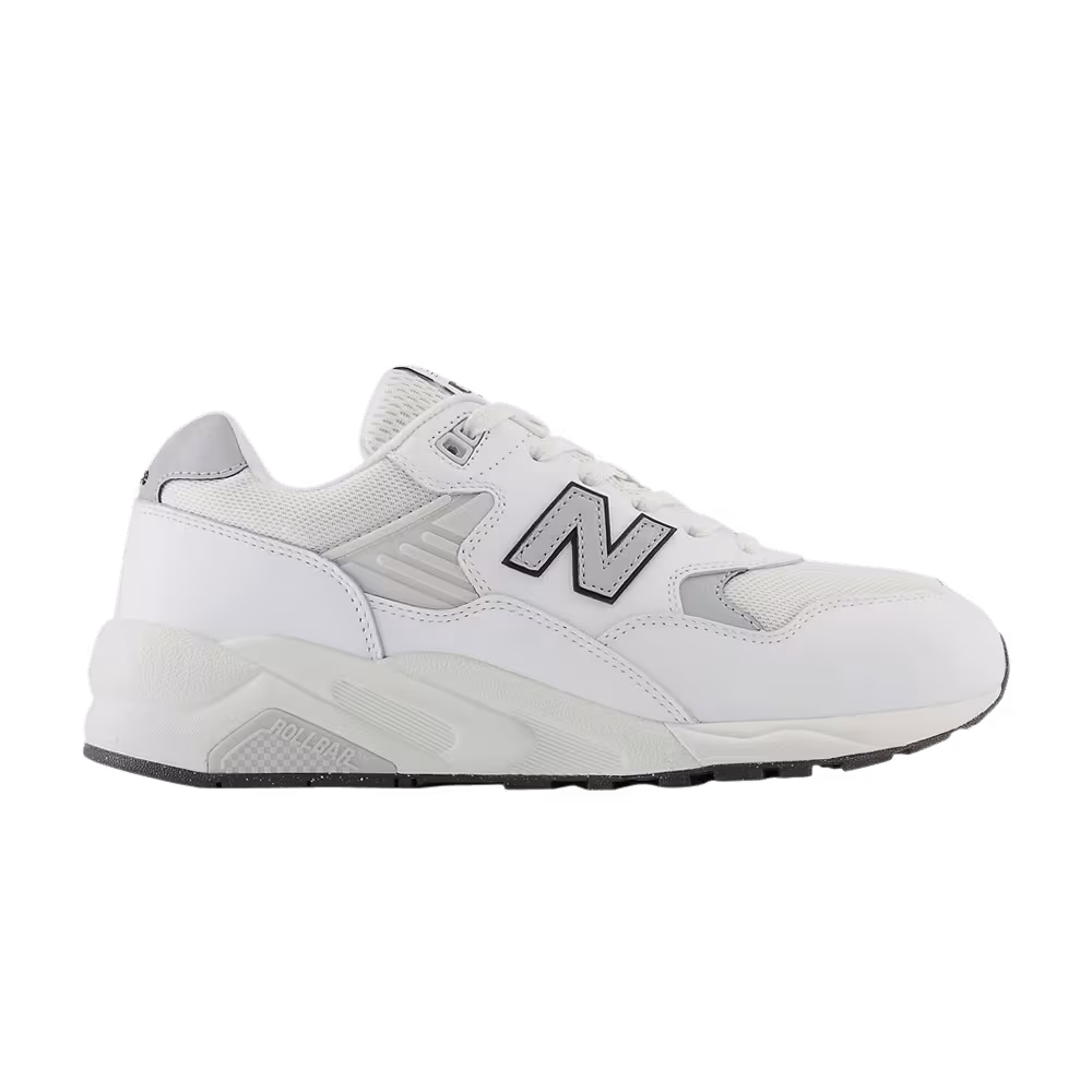 New Balance 580 White Silver Metallic