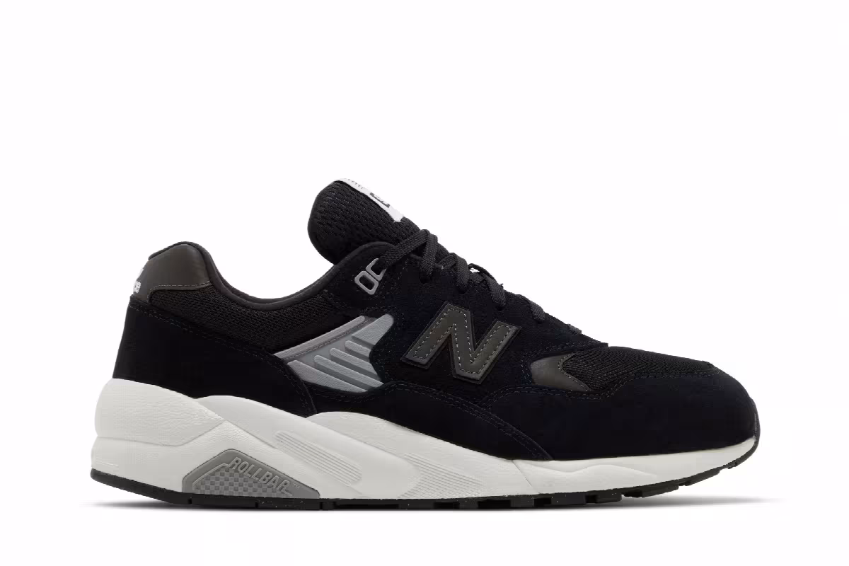 New Balance 580 Black White, view 2