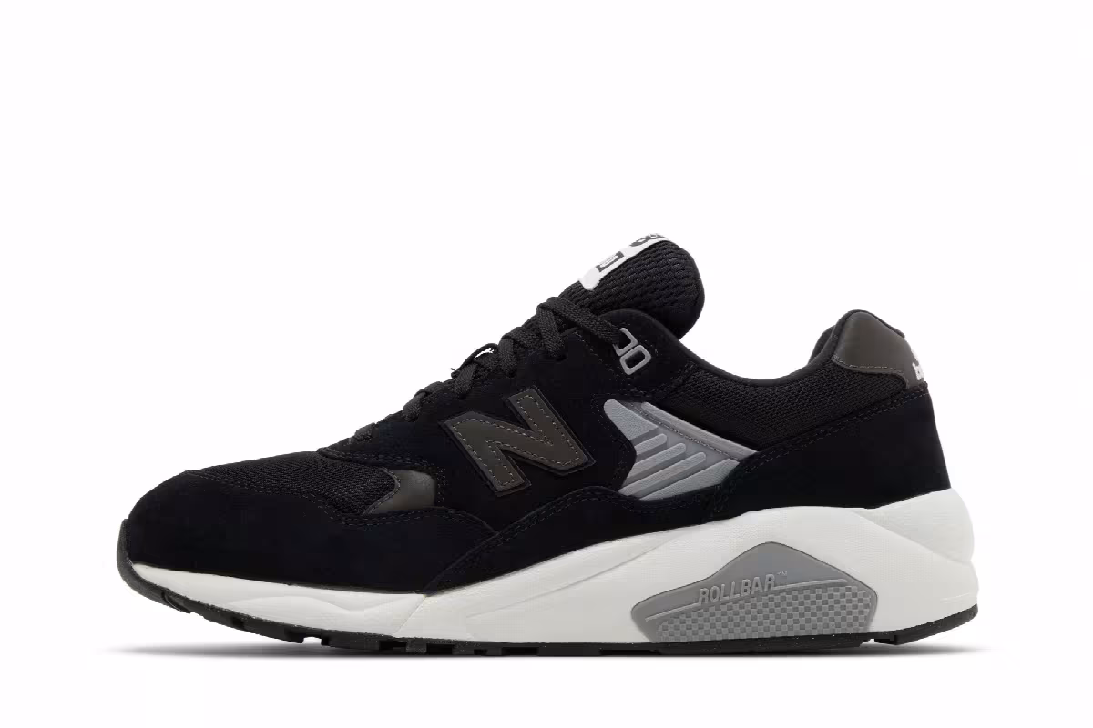 New Balance 580 Black White, view 4