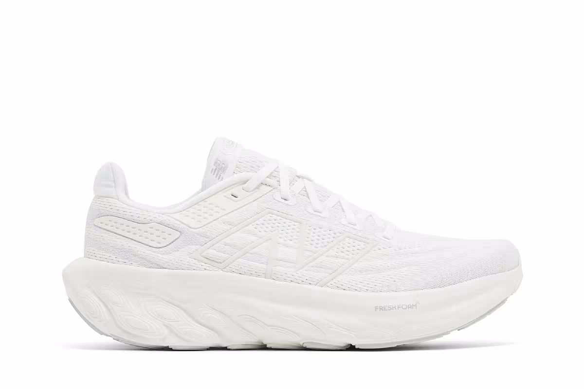 New Balance Women's Fresh Foam X 1080v13 White Silver Metallic, view 2