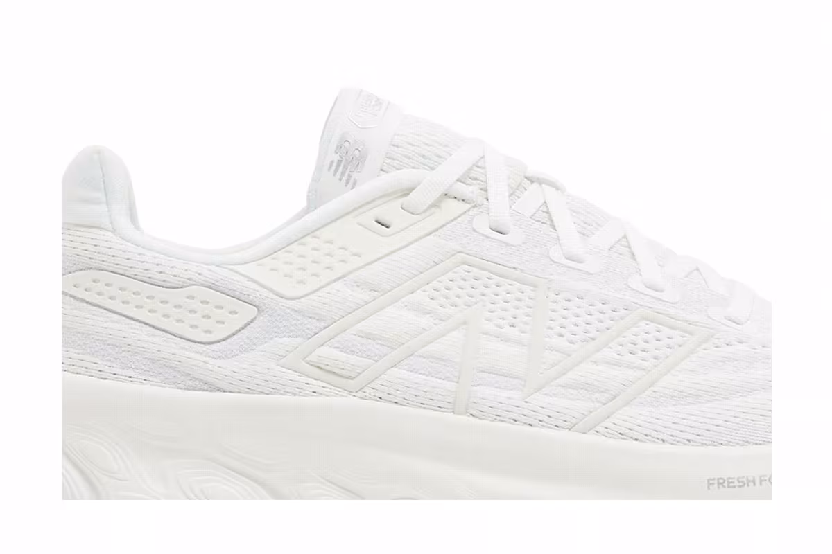 New Balance Women's Fresh Foam X 1080v13 White Silver Metallic, view 3