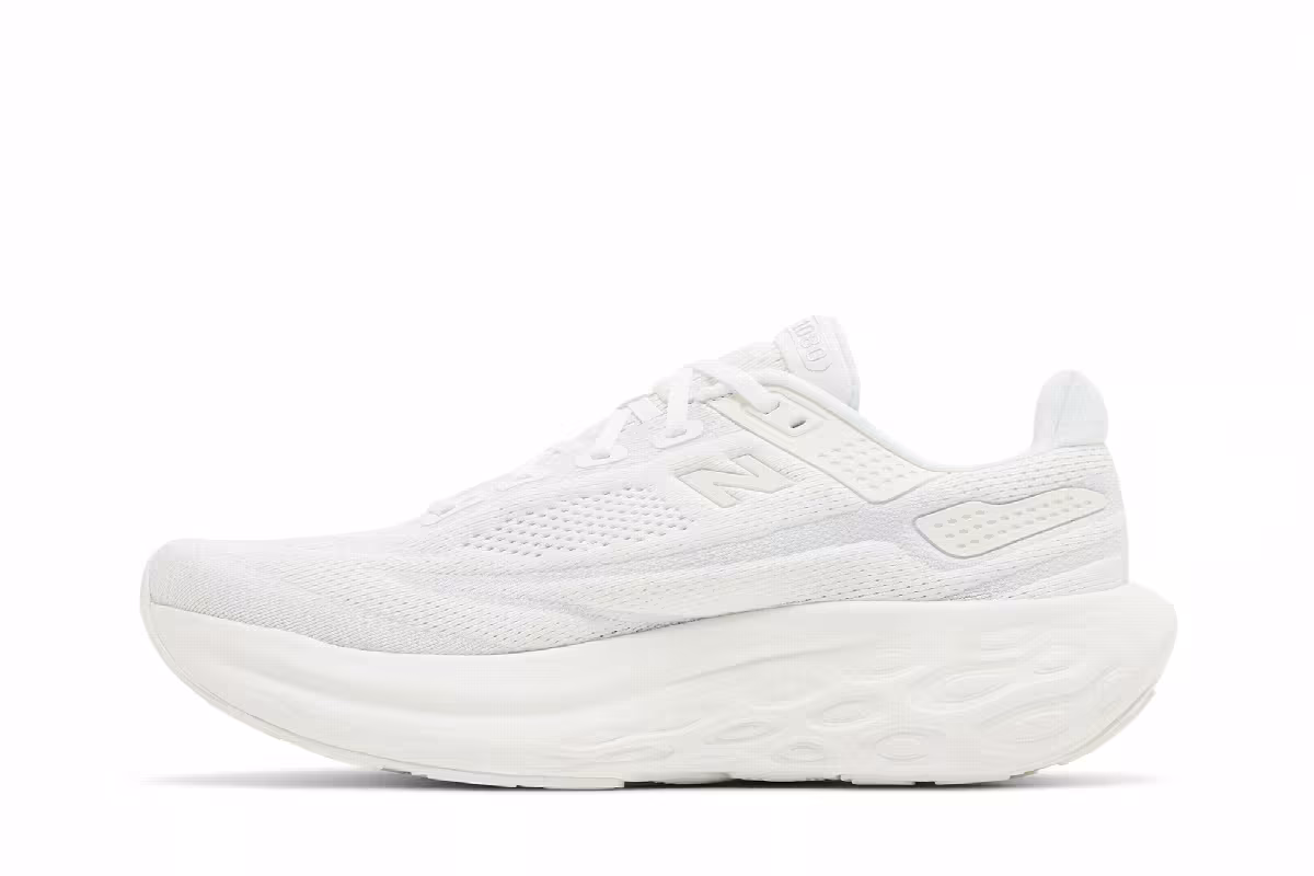 New Balance Women's Fresh Foam X 1080v13 White Silver Metallic, view 4