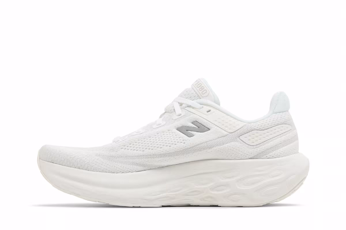 New Balance Fresh Foam X 1080v13 White Light Silver Metallic, view 4