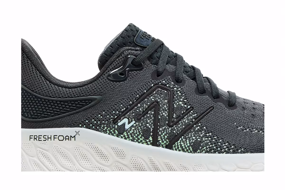 New Balance Women's Fresh Foam X 1080v12 Blacktop Green Aura, view 3