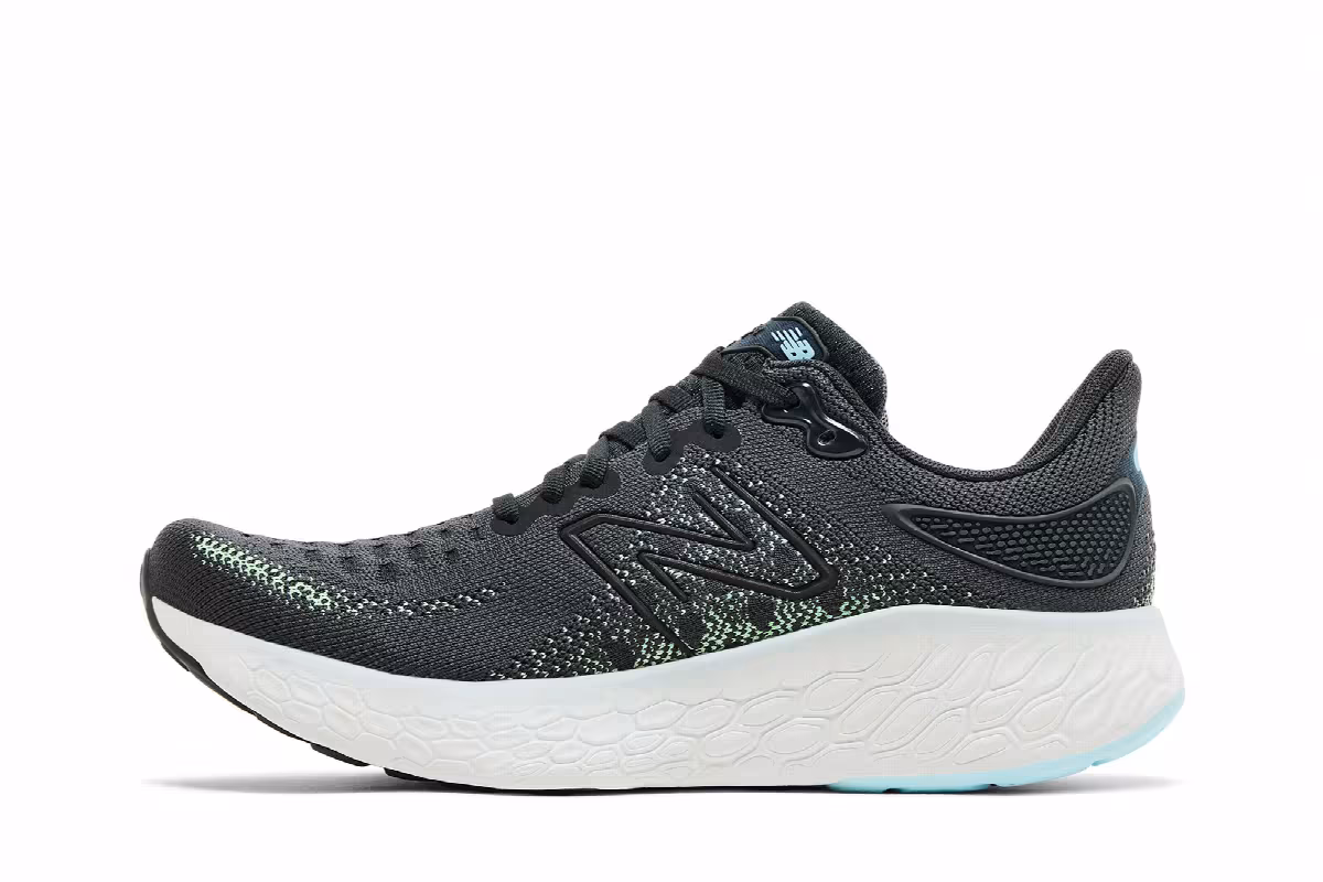 New Balance Women's Fresh Foam X 1080v12 Blacktop Green Aura, view 4