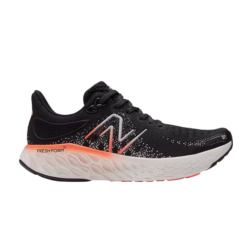 New Balance Women's Fresh Foam X 1080v12 Wide Black Neon Dragonfly