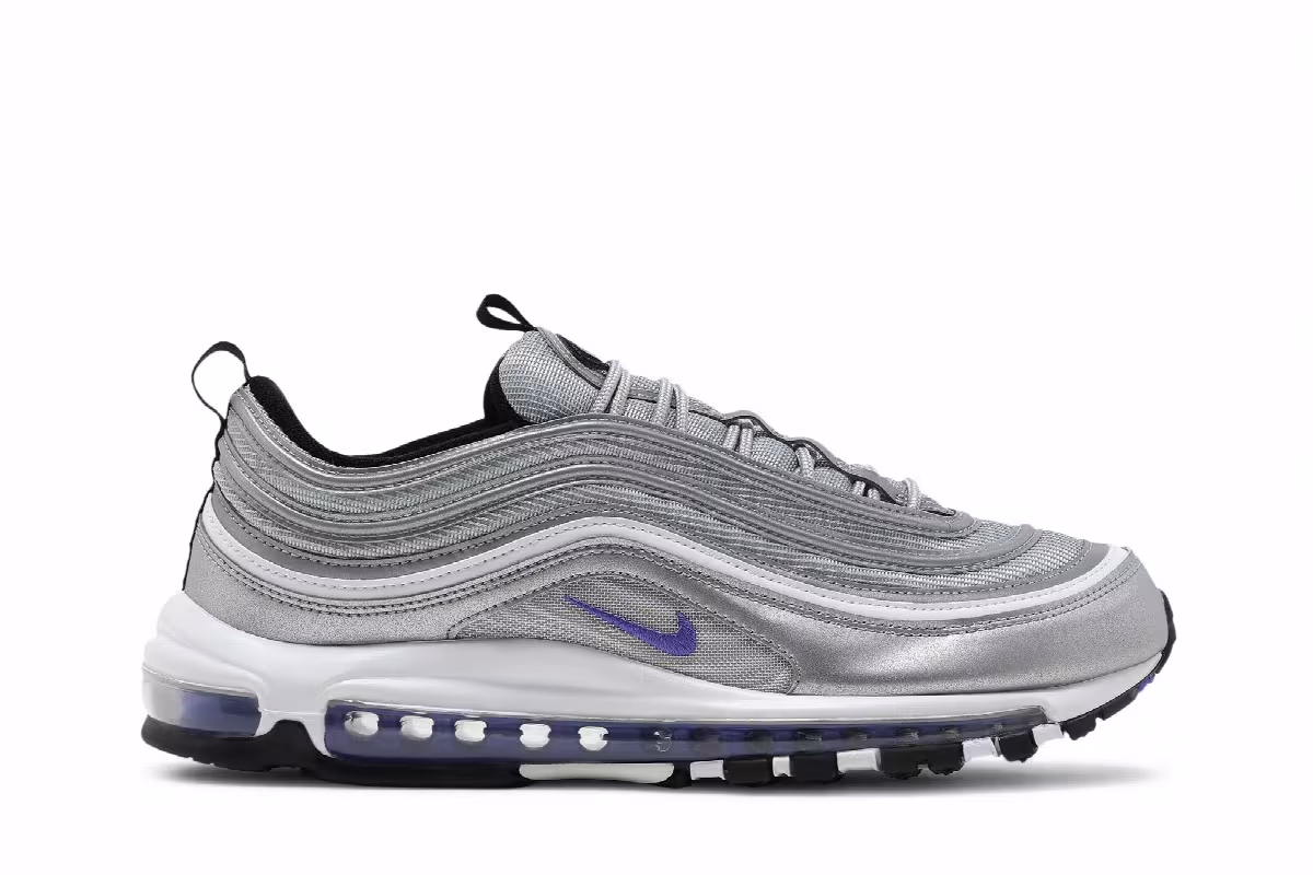 Nike Men's Air Max 97 Silver Violet, view 2